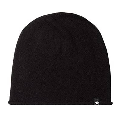 Esperando Lammwoll Beanie, Mütze Herren, Beanie Damen, Leichtes Beanie, Slouch Strickmütze, Weich und Warm (Schwarz) von Esperando