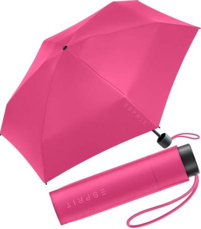 Esprit Stockregenschirm Damen Super Mini Regenschirm Petito HW 2023, in den neuen Trendfarben - magenta von Esprit