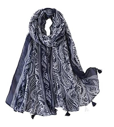 FAIRYGATE Tuch Damen stylisches Muster Eleganter Schal für Frauen Hochwertiges Halstuch und Viskose Stola Damen Festlich Dezent Stilvoll Paisley Stolen Tücher 56015 von FAIRYGATE