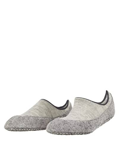 FALKE Damen Hausschuh-Socken Cosyshoe Invisible W HP Wolle rutschhemmende Noppen 1 Paar, Grau (Light Grey Melange 3204), 39-40 von FALKE