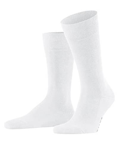 FALKE Herren Socken Family M SO nachhaltige biologische Baumwolle einfarbig 1 Paar, Weiß (White 2000) neu - umweltfreundlich, 47-50 von FALKE