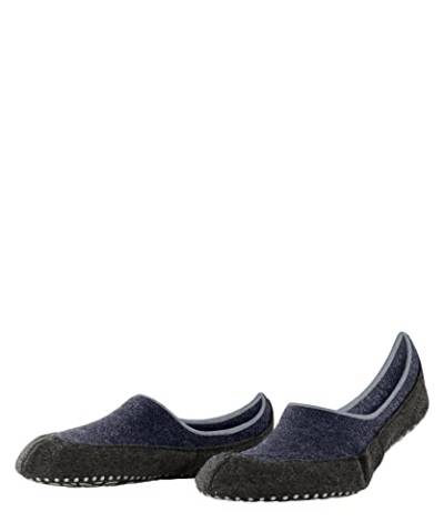 FALKE Herren Stoppersocken Cosyshoe Invisible M HP Schurwolle rutschhemmende Noppen 1 Paar, Blau (Darkblue 6681), 43-44 von FALKE