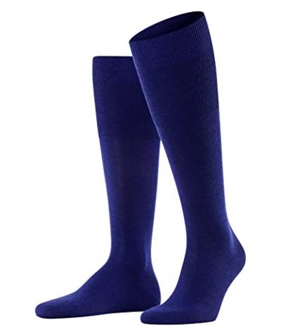 FALKE Herren Kniestrümpfe Airport M KH Wolle Baumwolle lang einfarbig 1 Paar, Blau (Royal Blue 6000), 39-40 von FALKE