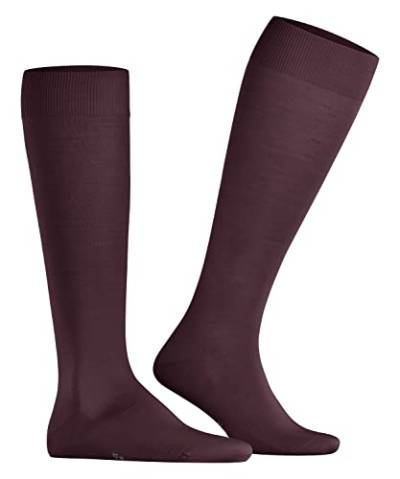 FALKE Herren Kniestrümpfe ClimaWool M KH Lyocell Wolle lang einfarbig 1 Paar, Rot (Barolo 8596), 45-46 von FALKE