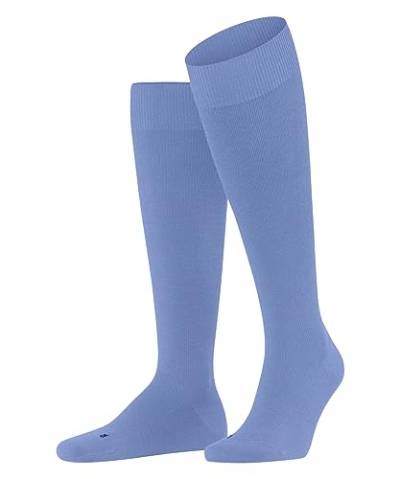 FALKE Herren Kniestrümpfe Energizing Wool Wolle Baumwolle mit Kompression 1 Paar, Blau (Cornflower Blue 6554), 47-48 von FALKE