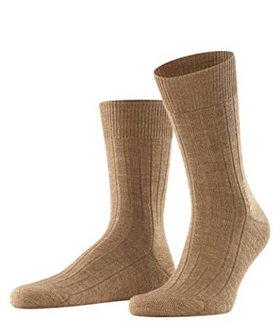FALKE Herren Socken Teppich Im Schuh M SO Wolle einfarbig 1 Paar, Braun (Nutmeg Melange 5410), 39-40 von FALKE