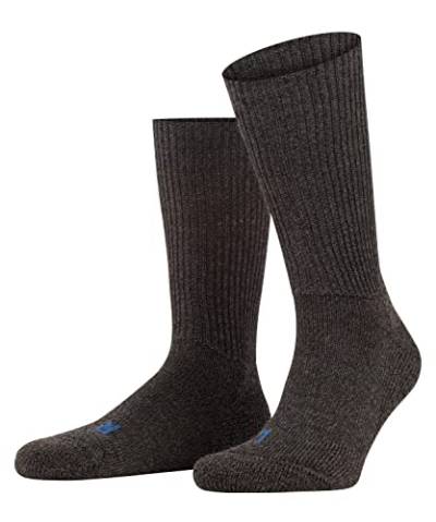FALKE Unisex Socken Walkie Ergo U SO Wolle einfarbig 1 Paar, Grau (Smog 3150), 42-43 von FALKE