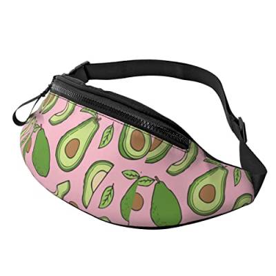 Wandern Fanny Pack Avocado Pink Girl Like Umhängetasche Leichte Gürteltasche von FJAUOQ