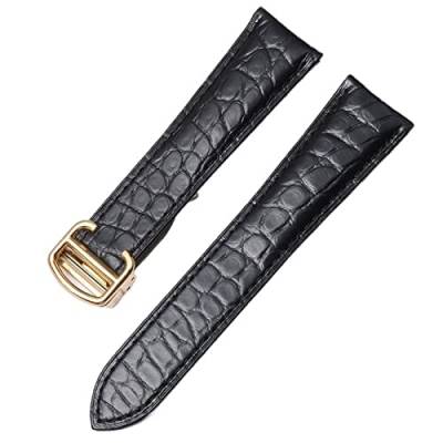 FNDWJ Alligator-Uhrenarmband aus echtem Leder für Cartier Solo Tank London Calibo, Uhrenarmband für Damen und Herren, 16 mm, 18 mm, 20 mm, 22 mm, 20 mm, Achat von FNDWJ