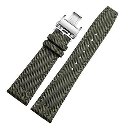 FNDWJ Armband für Longines Pioneer Sport-Serie L3.810/L3.820, Sport-Canvas-Armband, 20 mm, 21 mm, 22 mm, für Herren, Lederunterseite, 21 mm, Achat von FNDWJ