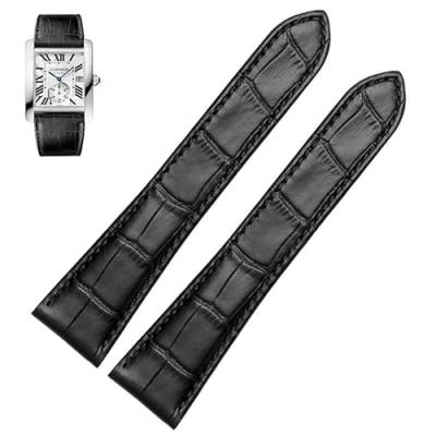 FNDWJ Uhrenarmband für Cartier Tank Calibre Serie, echtes Leder, mechanische Uhr für Damen und Herren, 20 mm, 22 mm, 23 mm, 25 mm, 25 mm, Achat von FNDWJ