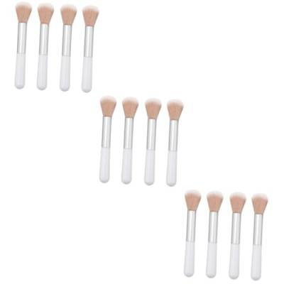 FOMIYES 12 Stk Beauty-Make-up-Pinsel Augenbrauenpinsel Pinsel für mineralische Grundierung Make-up Pinsel Kosmetikpinsel für Frauen Puderpinsel tragbar erröten pinsel Werkzeug malen Weiß von FOMIYES