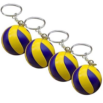 FOMIYES Exquisite Volleyball-Schlüsselanhänger Multifunktionale Volleyball-Schlüsselanhänger Anhänger Zum Aufhängen 4 Stück (Farbe 1) von FOMIYES