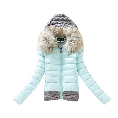 Fannyfuny Daunenmantel Damen Winter Sale Winterjacke mit Fell Kapuzenjacke Damenjacke Winterjacken Warm Wintermantal Wasserdicht Winterparka ÜBergangsmantel Parka Mantel Fleecejacke Steppjacke von Fannyfuny