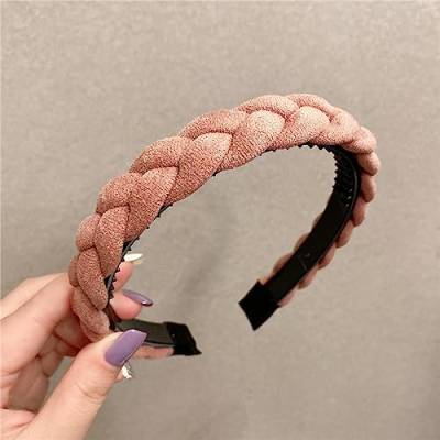 Haarschmuck Haargummis Haarspangen Neue Damen Haarbänder Kreuzknoten Geflochtene Twist Stirnbänder Erwachsene Glänzende Bunte Kopfbedeckung Breiter Krempe Bandana Haarschmuck 51 von Focisa