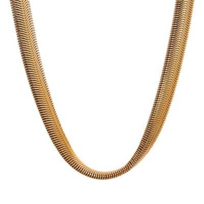 Halskette Ketten Schmuck Herren Frauen Anhänger Necklace Kette Halskette Hip Hop Geometrischer Punk Damenmode Accessoires Halskettegold von Focisa