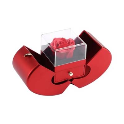 Lifting Rose Geschenkbox Halskette Ringe Aufbewahrungsbox Für Frauen Freundin Geburtstag Weihnachten Valentinstag Geschenke 2024 Geschenkorganisatoren von Frotox