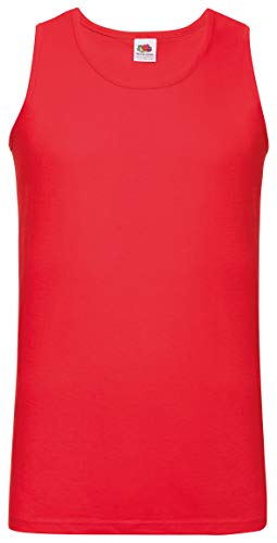 Fruit of the Loom 3er Pack Valueweight Athletic Vest Unterhemd, Farbe:rot, Größe:3XL von Fruit of the Loom