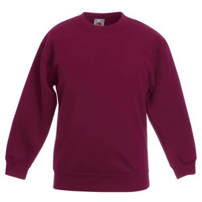 Fruit of the Loom Pullover für Kinder, bordeaux, 3-4 Jahre von Fruit of the Loom