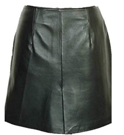 Fuente Leather Wears Lederrock kurz Damen- Kurzer Lederrock Minirock im Echtleder Lammnappa, schwarz (XL, Braun) von Fuente Leather Wears