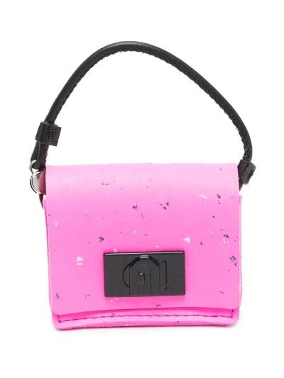 Furla Handyhülle mit Logo-Patch - Rosa von Furla