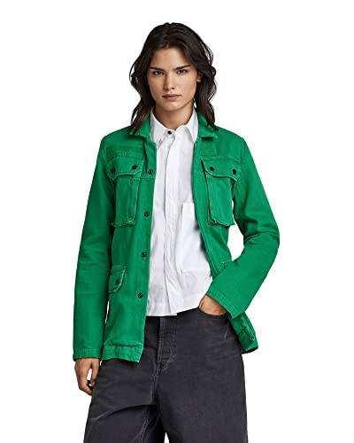 G-STAR RAW Damen 70'S Field Denim Jacke, Grün (jolly green gd D22970-D300-D828), M von G-STAR RAW