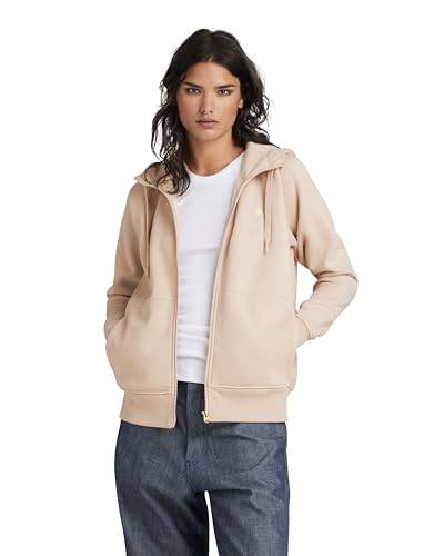 G-STAR RAW Damen Premium Core 2.1 Hooded Zip Thru Sweatshirt, Beige (moonlight D22727-C235-G287), M von G-STAR RAW