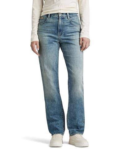 G-STAR RAW Damen Viktoria High Straight Jeans, Blau (antique faded laguna D23959-D538-G325), 27W / 30L von G-STAR RAW