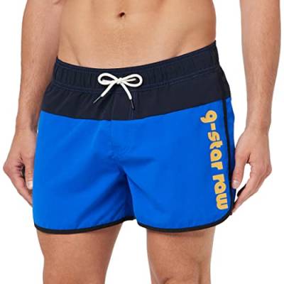 G-STAR RAW Herren Carnic Graphic Badeshorts, Blau (lapis blue D22963-A505-D610), S von G-STAR RAW