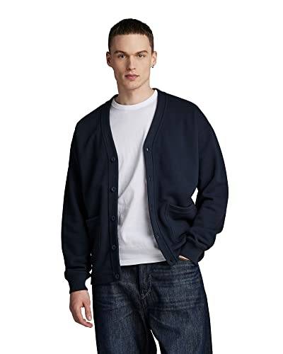 G-STAR RAW Herren Essential Cardigan Relaxed Sweatshirt, Blau (salute D22736-D395-C742), XL von G-STAR RAW