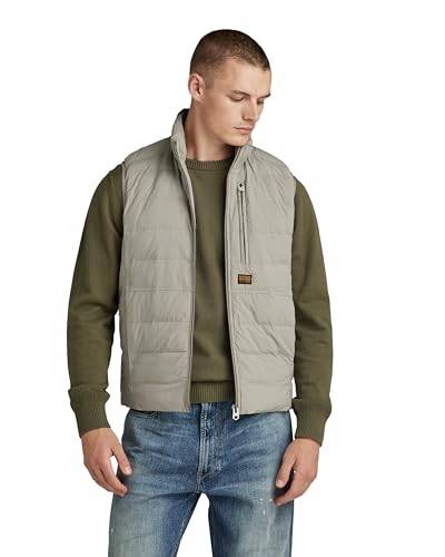 G-STAR RAW Herren Foundation Liner Weste, Grau (elephant skin D24277-D518-G106), S von G-STAR RAW