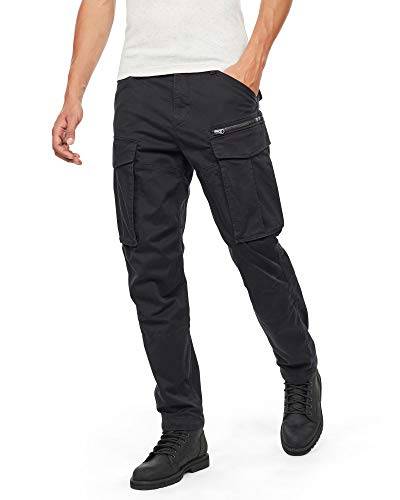 G-STAR RAW Herren Rovic Zip 3D Regular Tapered Hose, Mehrfarben (dk black D02190-5126-6484), 34W / 38L von G-STAR RAW