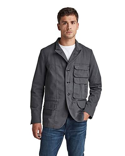 G-STAR RAW Herren Stacked Pocket Blazer, Grau (cloack D20658-C893-5812), L von G-STAR RAW