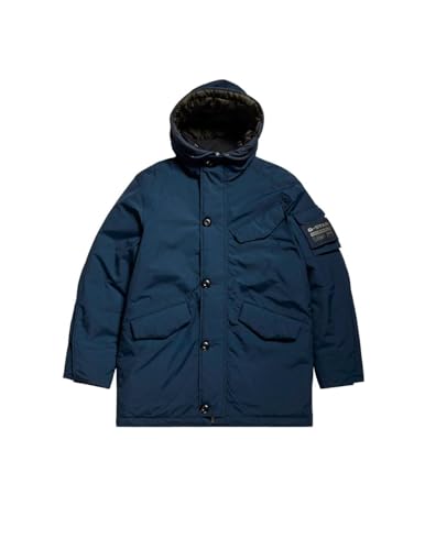 G-STAR RAW Herren Vodan Padded Hooded Parka, Blau (salute D22713-D419-C742), L von G-STAR RAW