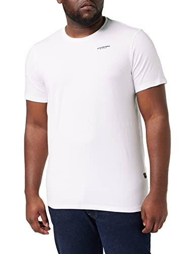 G-STAR RAW Herren Slim Base T-Shirt, Weiß (white D19070-C723-110), S von G-STAR RAW