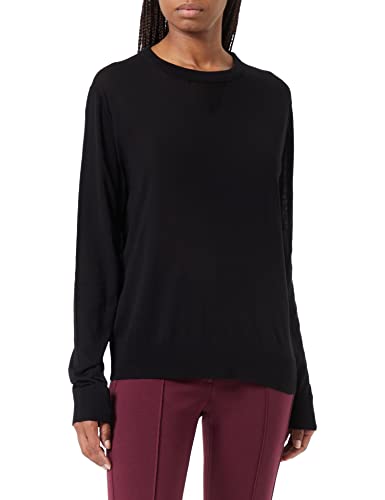 G-STAR RAW Damen Core Round Neck Strickpullover, Schwarz (dk black D21960-D166-6484), XS von G-STAR RAW