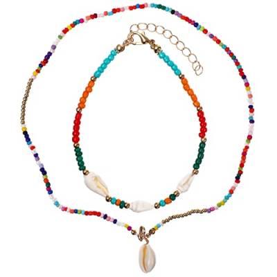 GALPADA 1 Set Schlüsselbein Kettenarmband Sommer Halskette Halskette Für Teenager Mädchen Strand Halskette Halskette Für Perlen Halskette Für von GALPADA