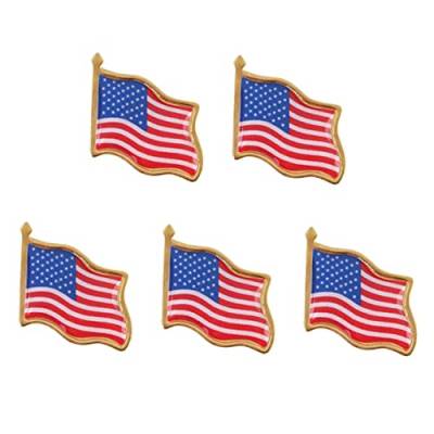 GALPADA 25St Amerikanische Anstecknadel Amerikanische Flagge Anstecknadel USA Flagge Brosche Hutnadeln Knopf für Rucksäcke Jacke Mützen für Männer Abzeichen der Vereinigten Staaten Passen von GALPADA