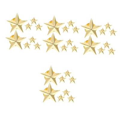 GALPADA 32 Stk Pentagramm-Abzeichen Anstecknadel zum Tag der Unabhängigkeit Brosche mit Stern halloween geschenke halloween assecoires Schal für Männer schmücken Stern-Brosche-Clip Mantel von GALPADA