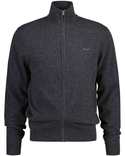 GANT Superfeiner Lambswool Cardigan Hellgrau L von GANT