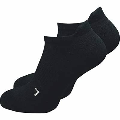 GAWILO 5 Paar Kurze Herren Laufsocken mit Kompression | Sportsocken | Anti-Blasen Schutz | Atmungsaktiv & Feuchtigkeitsregulierend (schwarz, 43-46) von GAWILO