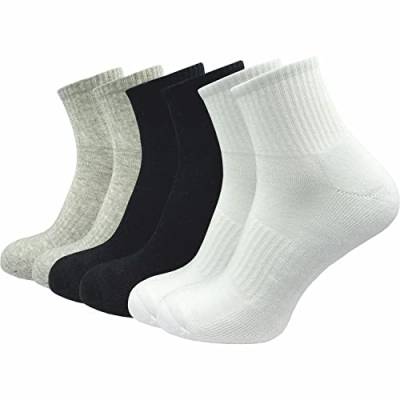 GAWILO 6 Paar Premium Damen Sportsocken – Plüschsohle – ohne drückende Naht (39-42, farbig) von GAWILO