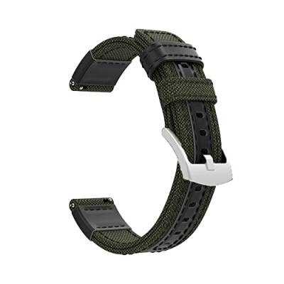 GHFHSG Nylon-Canvas-Armband für Garmin Vivoactive 3/4/Forerunner 645 245M 745/Venu SQ/S40 Sport Smart Quick Replacement Wristband Correa, For Vivoactive 4, Achat von GHFHSG