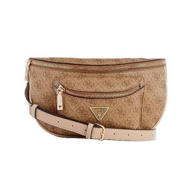 GUESS Damen Manhattan Gürteltasche, Tragetasche, Bauchtasche, Latte-Logo von GUESS