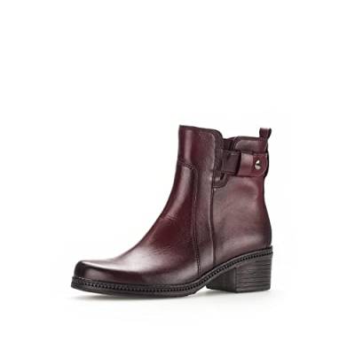 Gabor Damen Biker Boots, Frauen Stiefeletten,Wechselfußbett,Best Fitting,uebergangsstiefel,winterstiefeletten,bordeaux (Effekt),37 EU / 4 UK von Gabor