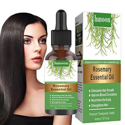 10 Pcs Rosmarinöl für das Haar | Dünnes Haar stärkendes Öl - Nährende Haarbehandlungen für trockenes, geschädigtes Haar, Spliss, Spülung für Damen und Herren von Generic