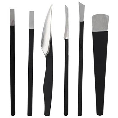 6-teiliges Set Pediküre-Messer-Werkzeug-Set, Pediküre-Messer, Fußschaber, Messer, Maniküre, Pediküre-Messer-Set, Edelstahl-Zehennagelknipser-Set mit (Sechsteiliges Set + von Generic