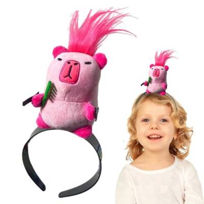 Generic Capybara Haarspange,Stofftier Haarspange | Cartoon Capybara Stoffhaarspange - Multifunktionaler Haarschmuck für Bühnenauftritte für Dusche, Party, Reisen, Make-up von Generic