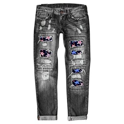 IFOUNDYOU Damen Jeanshose High Waist Kurz Sommerhose Leicht Lang Kurze Jeanshose High Waist Hosen Elegant Sexy Sporthose Kurz Baumwoll Leggings Lang Schlaghose Weit Hosenrock Knielang Sommer Damen von Generic