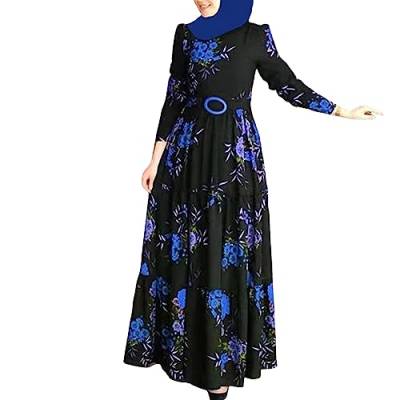 Generic Kleider Für Muslimische Frauen Langarm Islamische Muslimische Kleid Arabisch Türkische Robe Ramadan Lang Gebetskleid Islamische Kleidung Frauen Hochzeit von Generic
